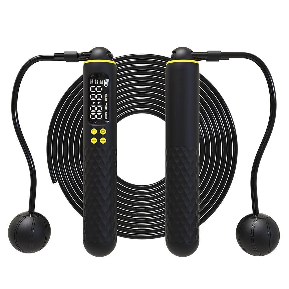 Smart Digital Jump Rope for Accurately Counts Jumps Sets Goals and Monitors Progress -Black - Image 5