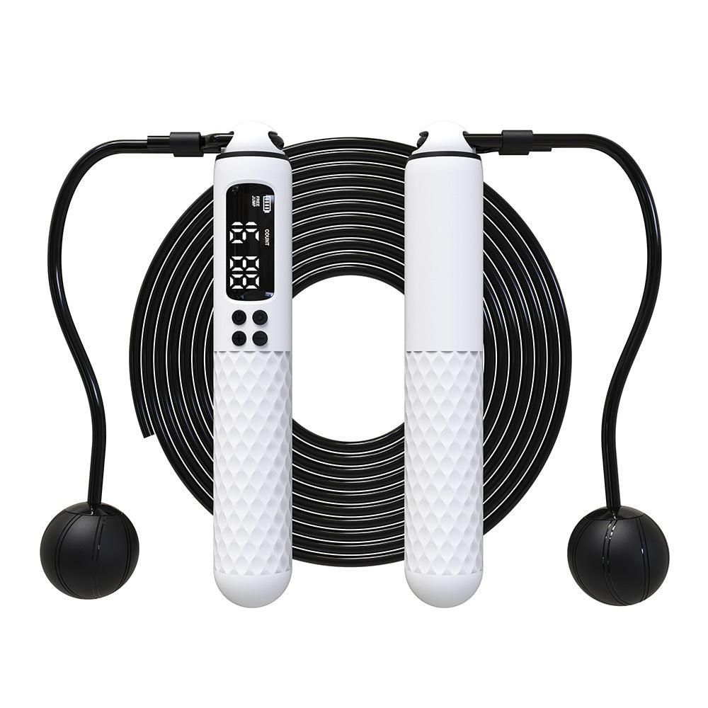 Smart Digital Jump Rope for Accurately Counts Jumps Sets Goals and Monitors Progress -White - Image 3