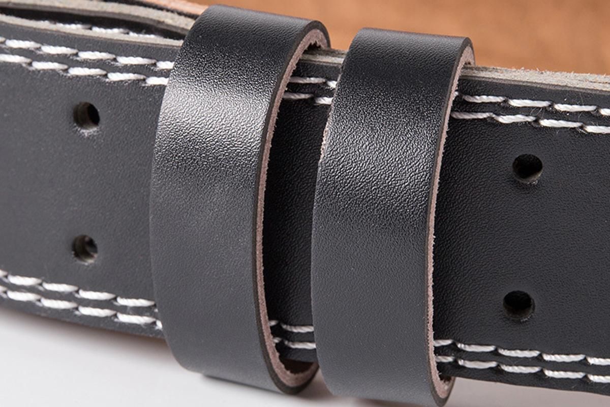 PU Leather Gym Waist Support Belt for Fitness Training and Back Support - S - Image 6