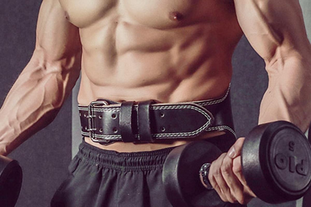 PU Leather Gym Waist Support Belt for Fitness Training and Back Support - XL - Image 3