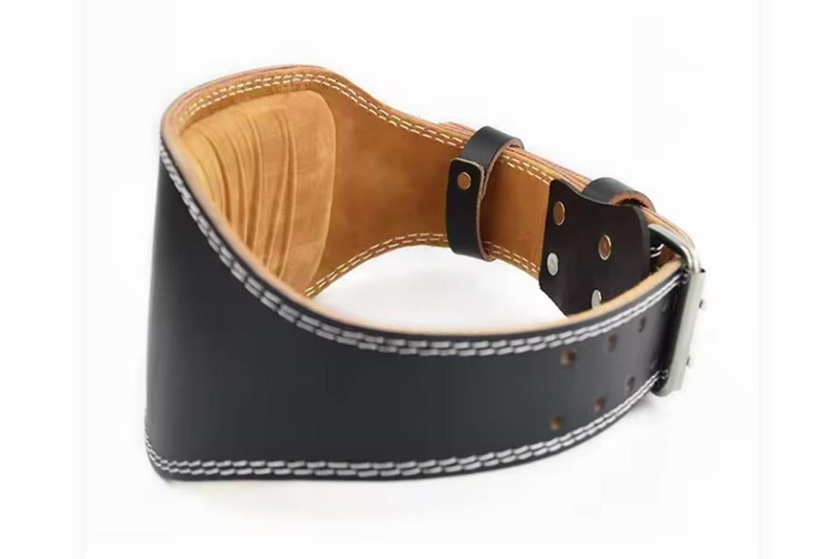PU Leather Gym Waist Support Belt for Fitness Training and Back Support - XL - Image 5