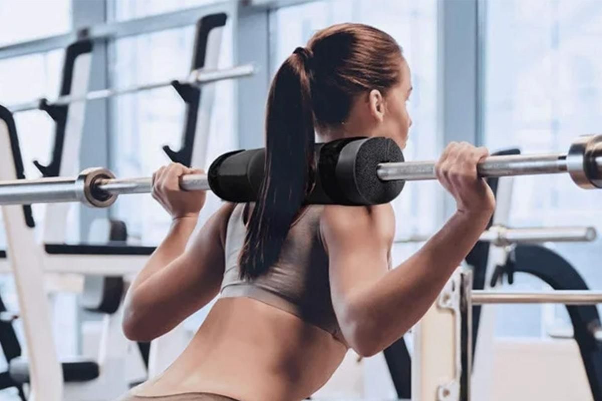 Barbell Pad Shoulder Pad Squat Pad For Weightlifting Lunges And Hip Thrusts -Black - Image 5
