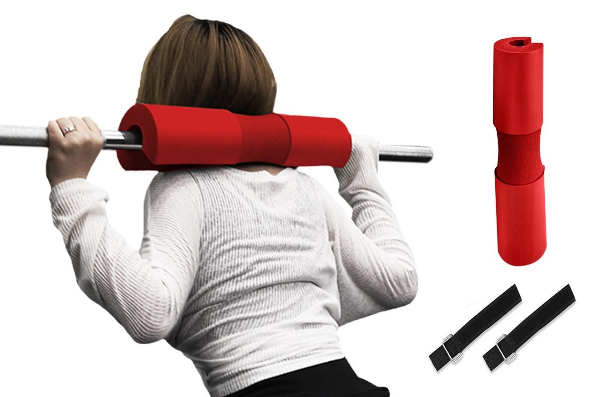 Barbell Pad Shoulder Pad Squat Pad For Weightlifting Lunges And Hip Thrusts -Red - Image 7