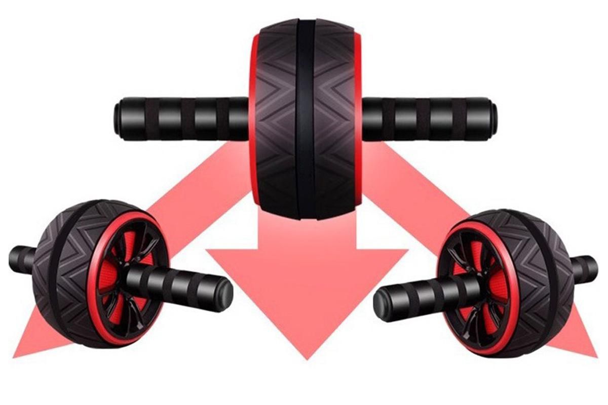 Wide Ab Roller Wheel for Home Gym Core Training - Yellow - Image 6