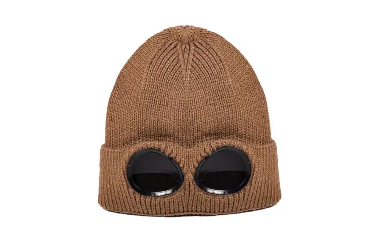 Winter Ski Hat with Goggles - Thermal Knit Beanie for Men & Women - Black - Image 5