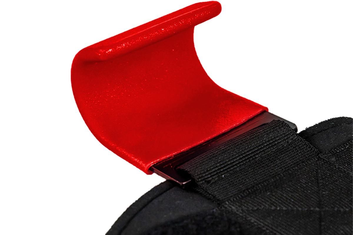2pcs Weight Lifting Hook Hand Grip Support Wrist Straps Powerlifting Grips Gym Gloves(Red) - Image 2