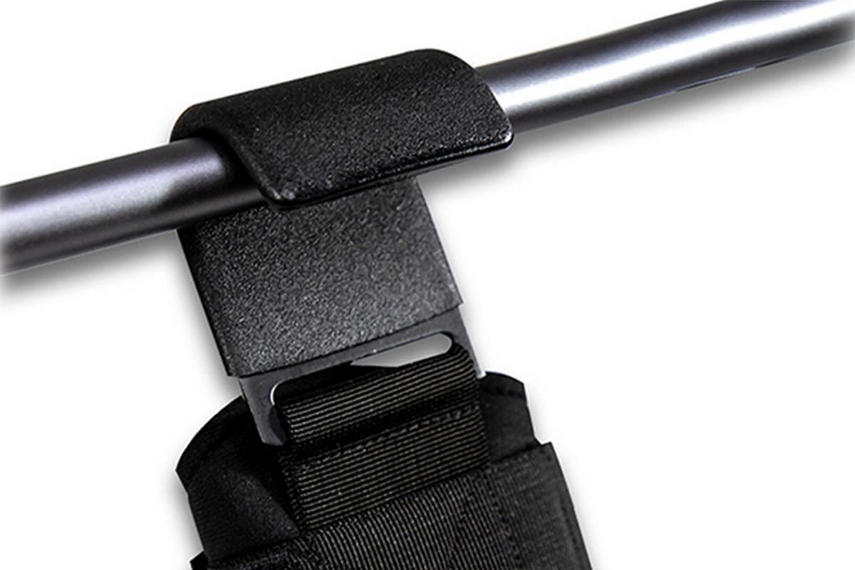 2pcs Weight Lifting Hook Hand Grip Support Wrist Straps Powerlifting Grips Gym Gloves(Black) - Image 4
