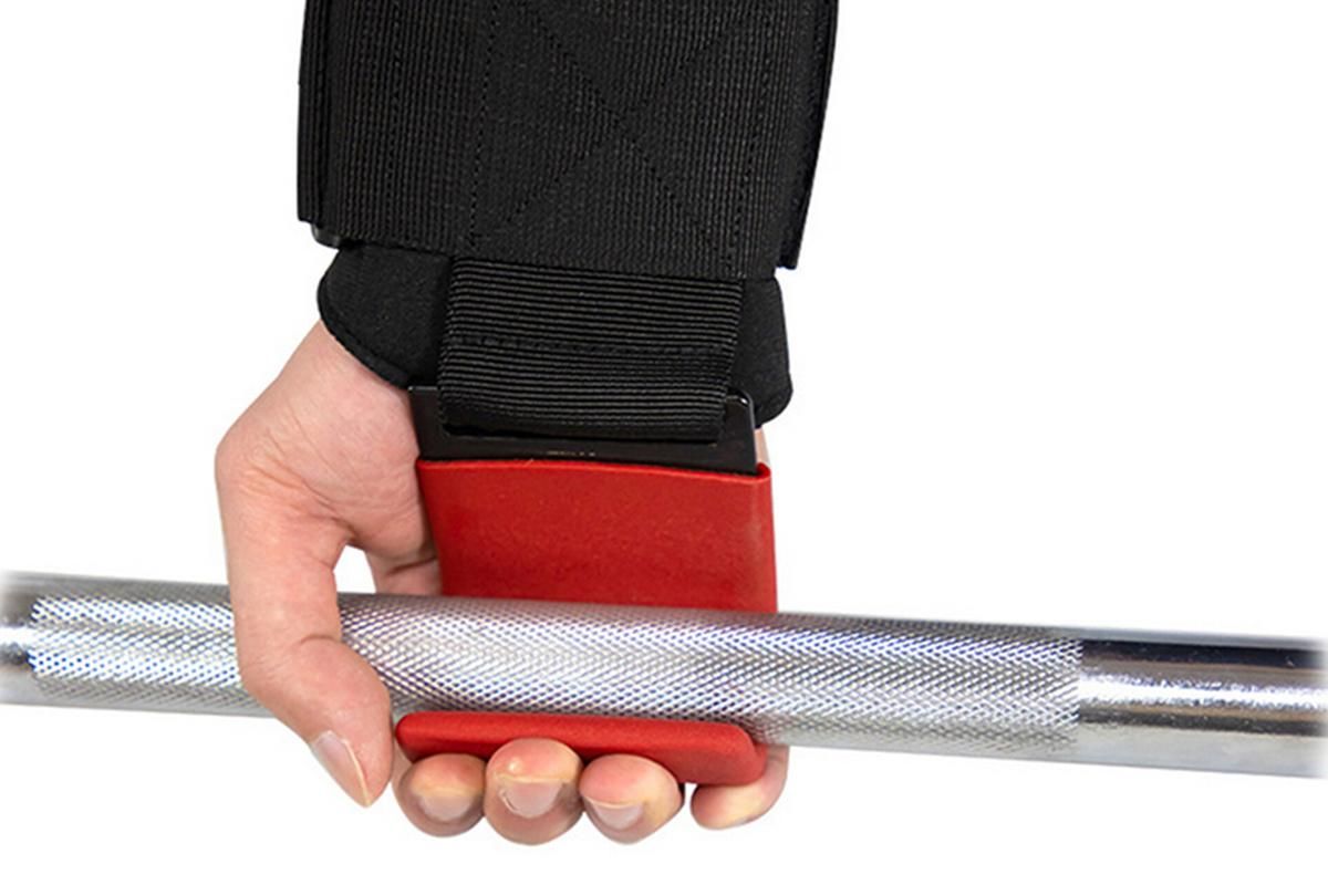 2pcs Weight Lifting Hook Hand Grip Support Wrist Straps Powerlifting Grips Gym Gloves(Black) - Image 5