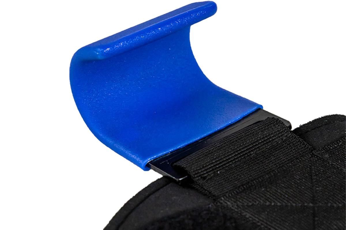 2pcs Weight Lifting Hook Hand Grip Support Wrist Straps Powerlifting Grips Gym Gloves(Blue) - Image 2