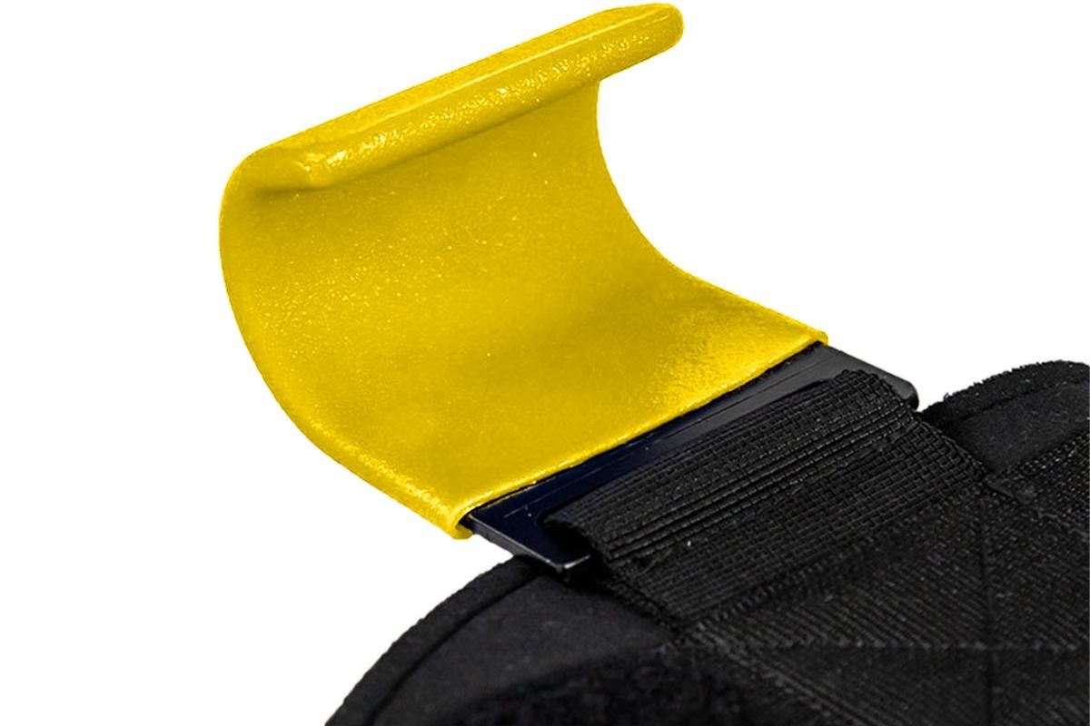 2pcs Weight Lifting Hook Hand Grip Support Wrist Straps Powerlifting Grips Gym Gloves(Yellow) - Image 2