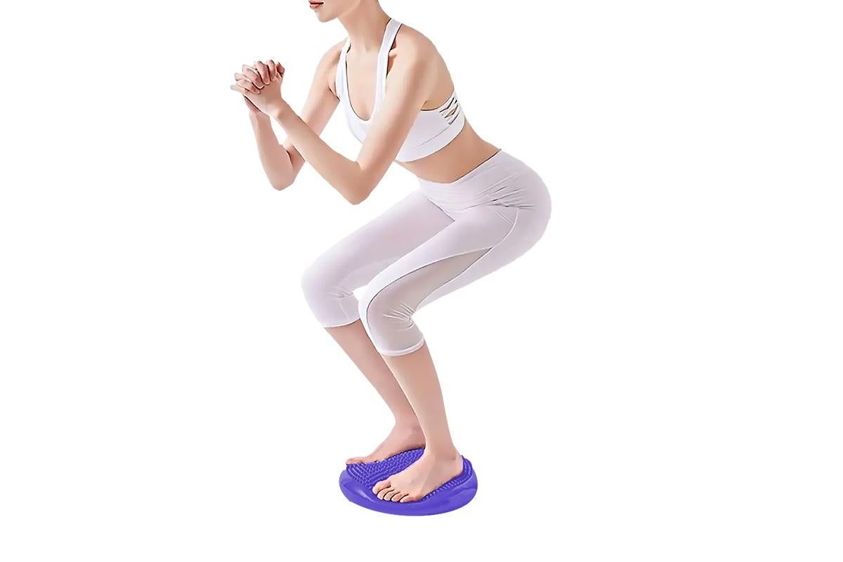 Yoga Training Mat Exercise Balance Stability Cushion Yoga Training Accessories -Purple - Image 3