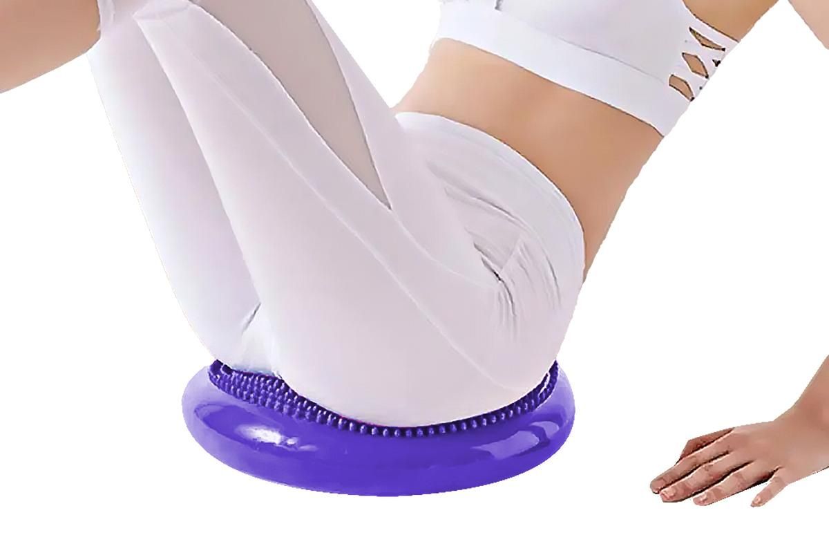 Yoga Training Mat Exercise Balance Stability Cushion Yoga Training Accessories -Purple - Image 4