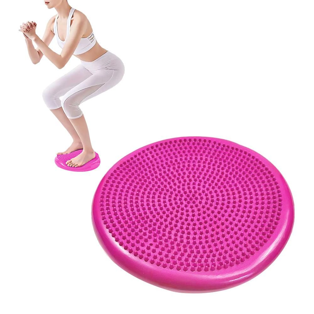 Yoga Training Mat Exercise Balance Stability Cushion Yoga Training Accessories -Rose Red - Image 7