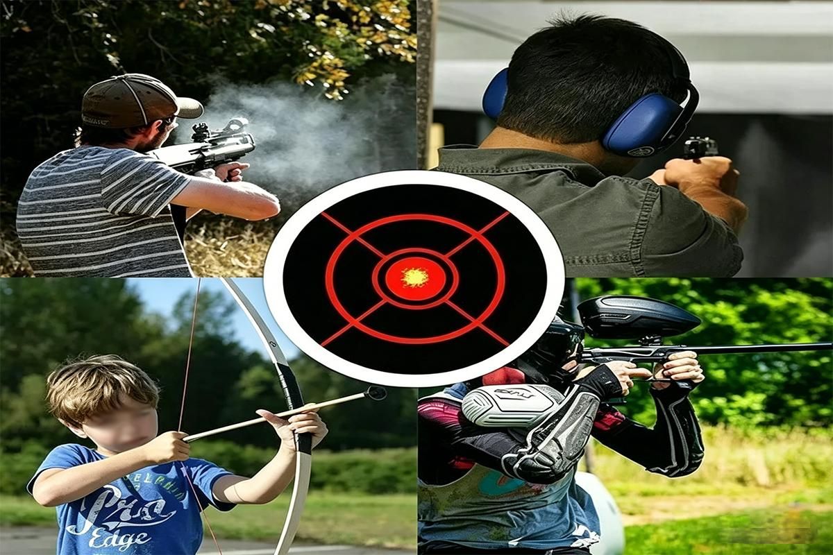 250X/Roll Shooting Target Self Adhesive Targets Splatter Reactive Target Sticker - Image 6