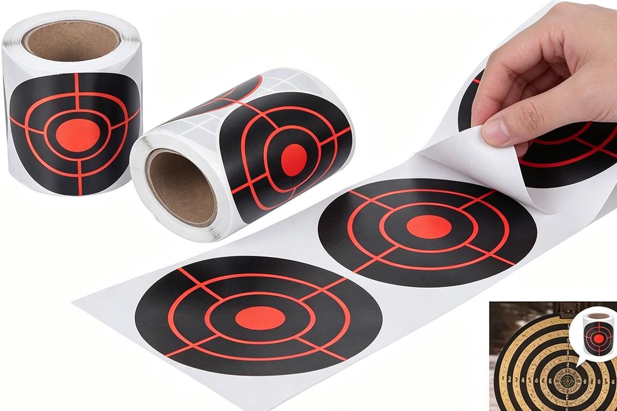 250X/Roll Shooting Target Self Adhesive Targets Splatter Reactive Target Sticker - Image 8