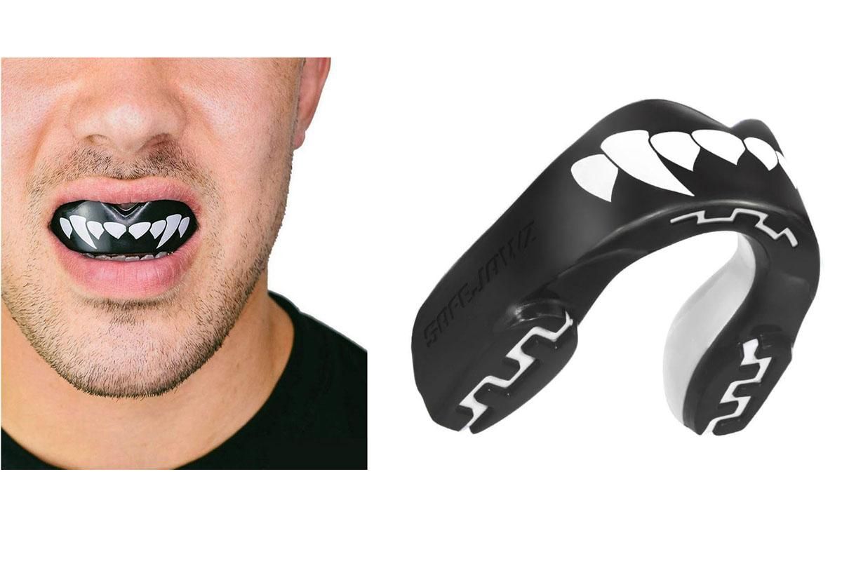 2Pcs Sports Mouthguard Dual Layer Mouth Guard with Case for Basketball Lacrosse Football Martial Arts Hockey - Image 1