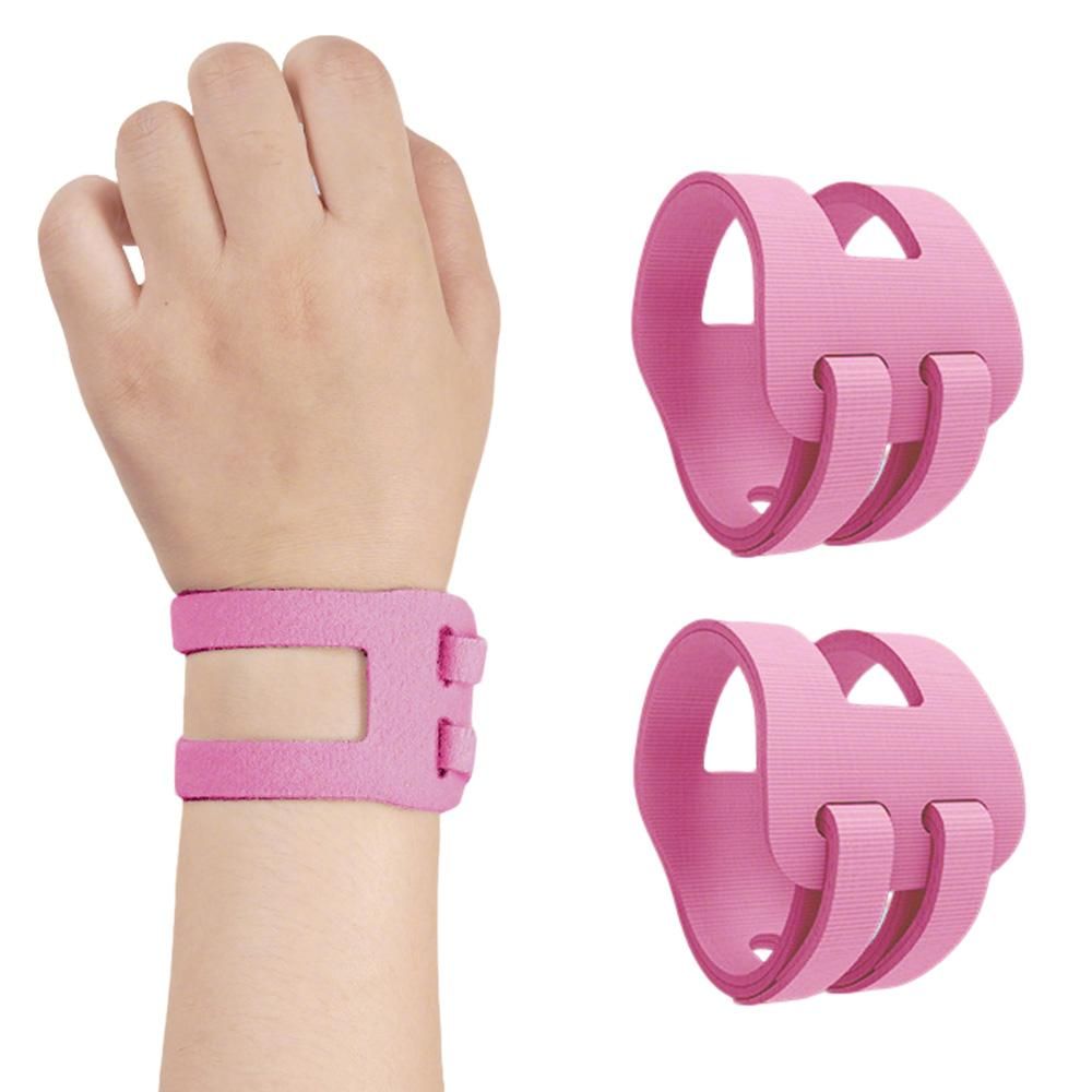 2PCS Ulnar Wrist Support Brace Adjustable for Sports Yoga Fitness - Pink - Image 7