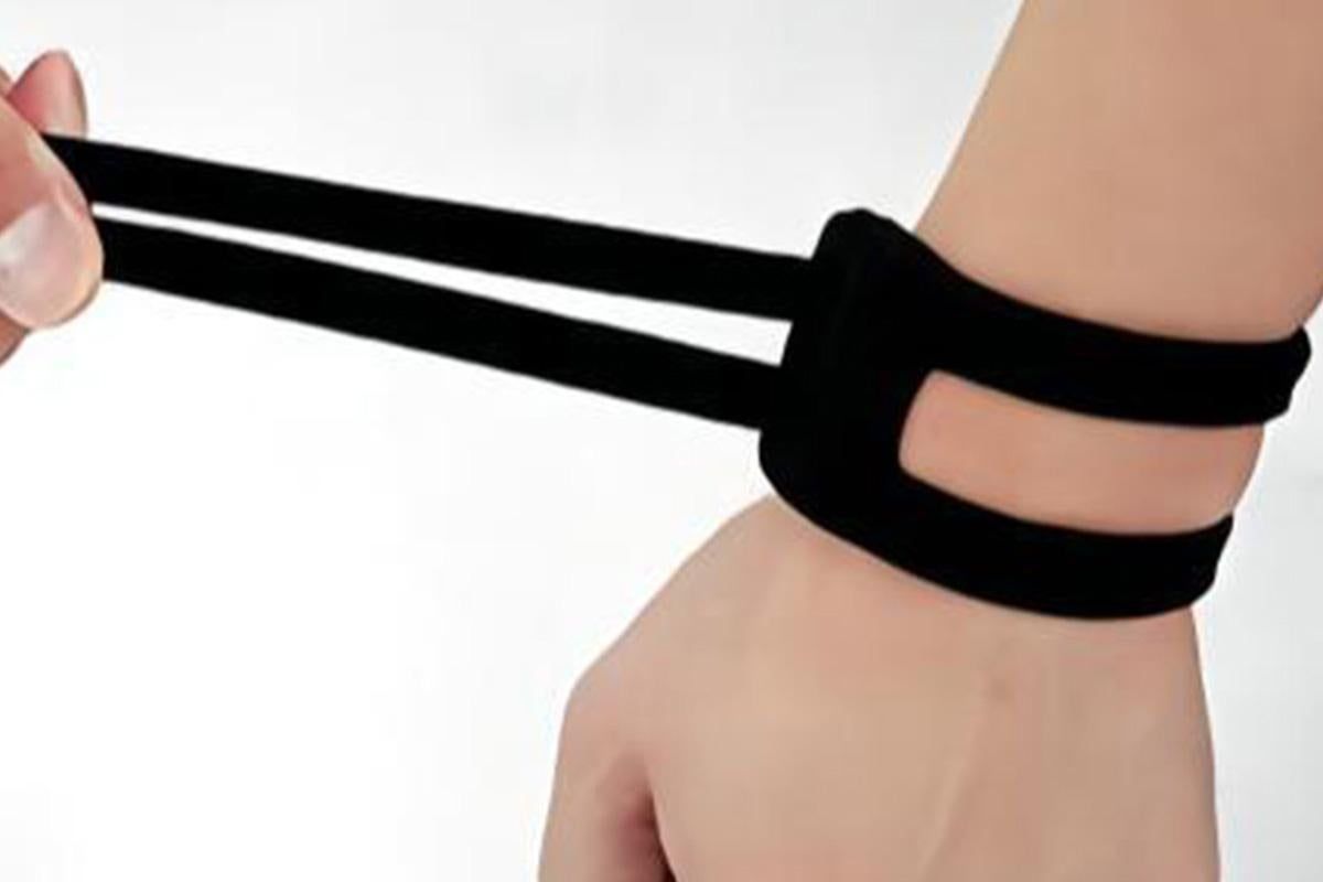 2PCS Ulnar Wrist Support Brace Adjustable for Sports Yoga Fitness - Black - Image 7