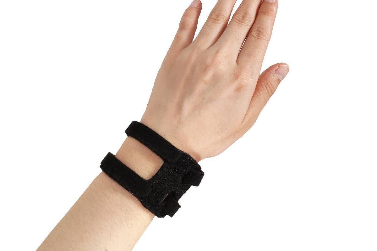 2PCS Ulnar Wrist Support Brace Adjustable for Sports Yoga Fitness - Black - Image 8
