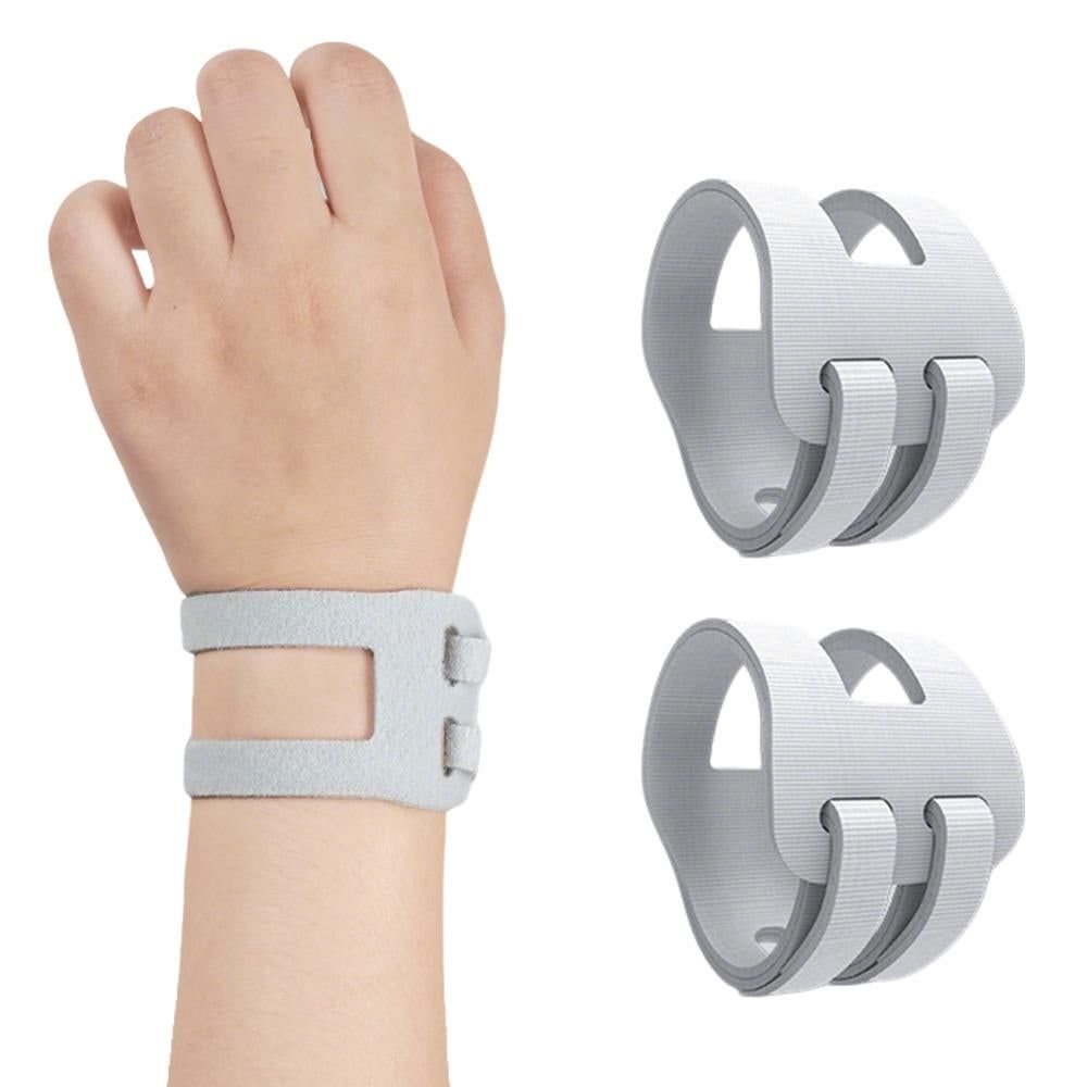 2PCS Ulnar Wrist Support Brace Adjustable for Sports Yoga Fitness - Gray - Image 8