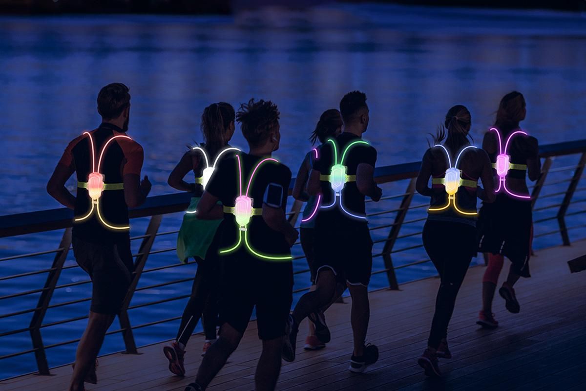 Running Light For Runners Reflective Running Vest Light Up Running Vest Night Running Gear - Image 6