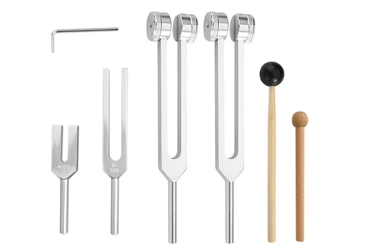 4PCS Tuning Fork Set With Mallet Sound Tool Sensory Tuning Forks - Image 7