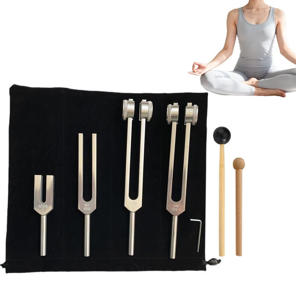 4PCS Tuning Fork Set With Mallet Sound Tool Sensory Tuning Forks - Image 8