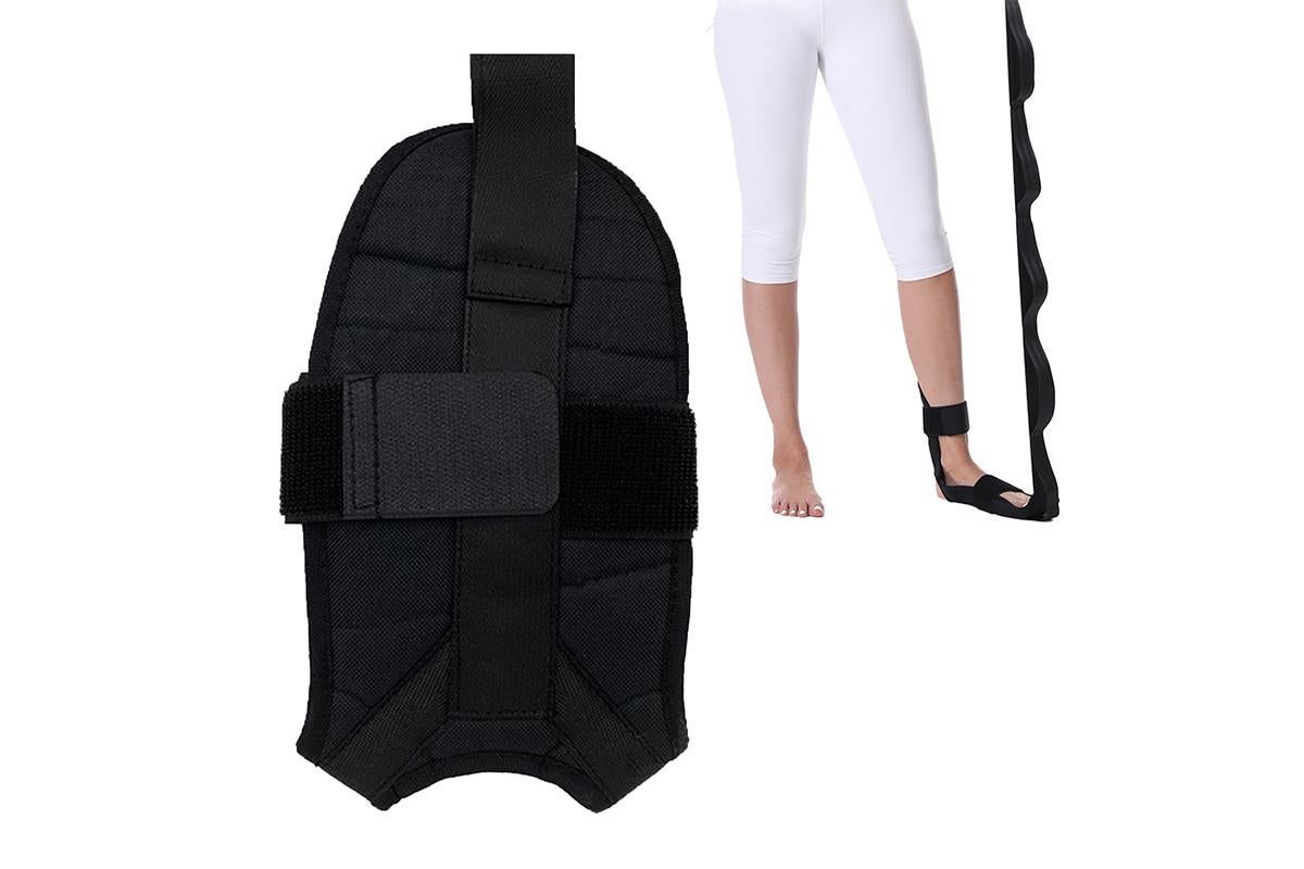 Hamstring Stretcher Stretching Strap Ligament Stretching Belt for Dancing Pilates Yoga Pain Relief -Black - Image 1