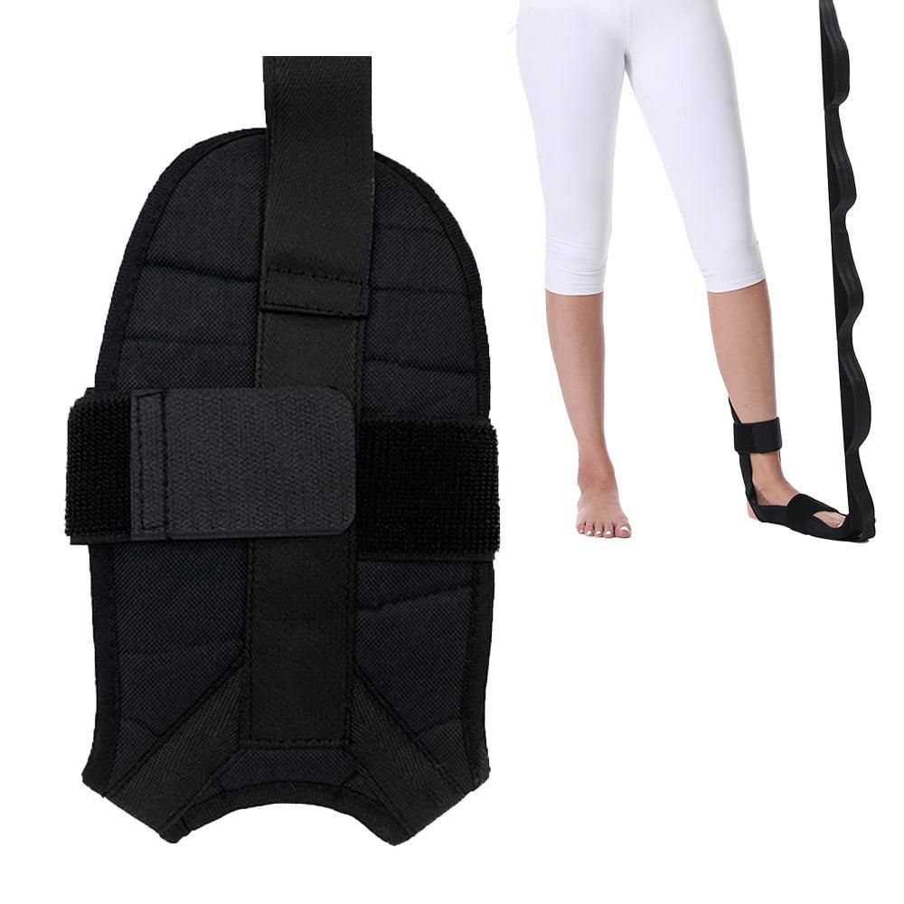 Hamstring Stretcher Stretching Strap Ligament Stretching Belt for Dancing Pilates Yoga Pain Relief -Black - Image 4
