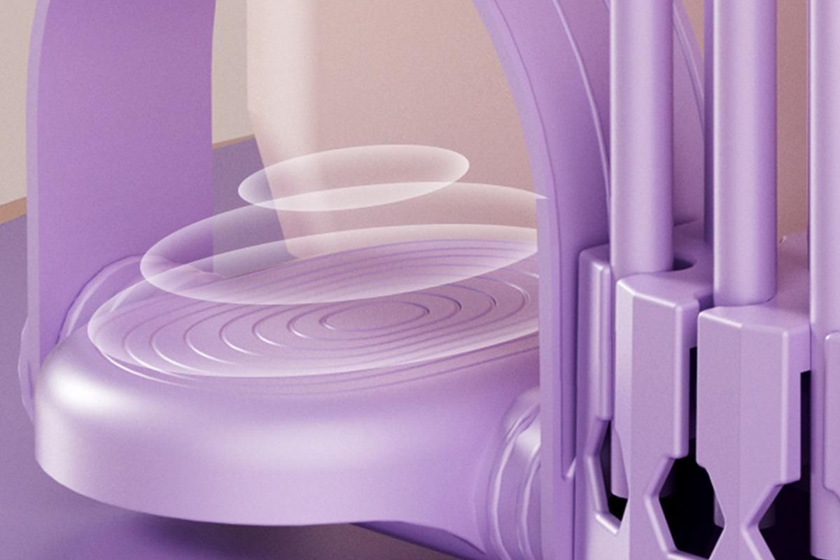Pedal Resistance Band with Handles Adjustable Detachable Multifunction Pedal Resistance Band for Abs Arms Waist Legs Home Fitness - Purple - Image 5