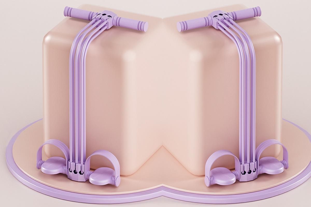 Pedal Resistance Band with Handles Adjustable Detachable Multifunction Pedal Resistance Band for Abs Arms Waist Legs Home Fitness - Purple - Image 6