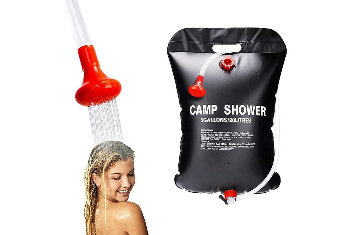 20L Camp Shower Bag Portable Solar Shower Bag Outdoor Shower Bag - Image 1