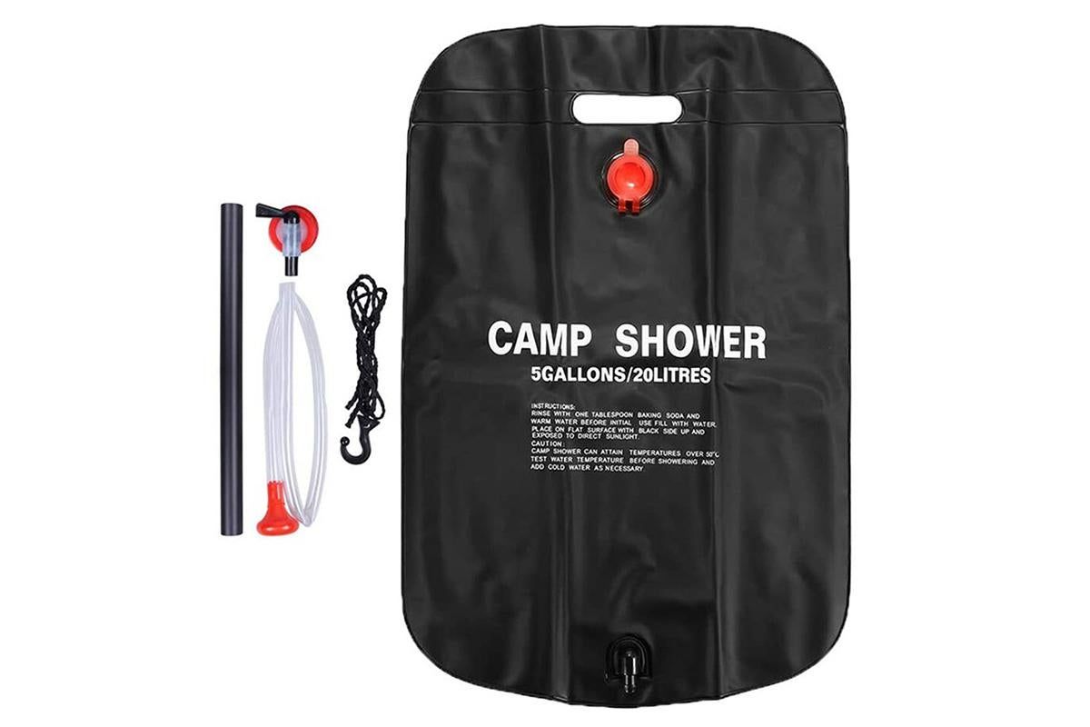 20L Camp Shower Bag Portable Solar Shower Bag Outdoor Shower Bag - Image 2