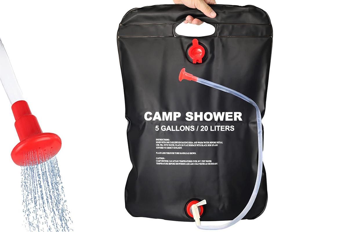 20L Camp Shower Bag Portable Solar Shower Bag Outdoor Shower Bag - Image 4