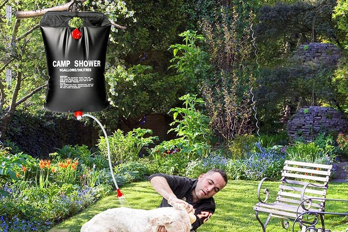 20L Camp Shower Bag Portable Solar Shower Bag Outdoor Shower Bag - Image 5