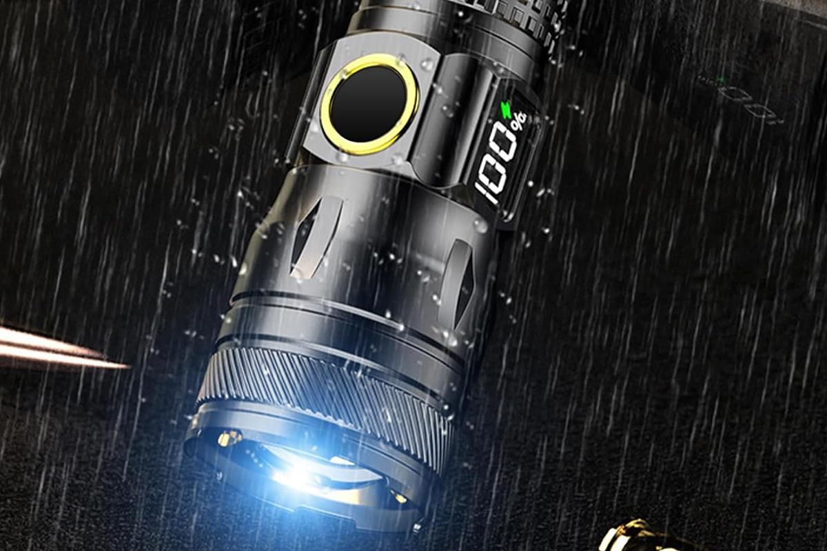 Rechargeable LED Flashlights with Digital Power Display Zoomable High Lumens Bright EDC Flashlight for Outdoor - Image 3