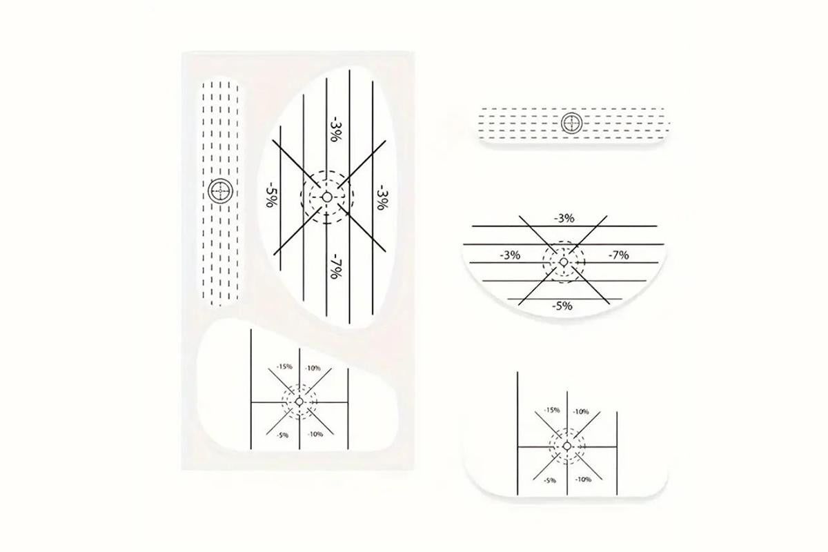 100Pcs Golf Impact Tape Set Club Impact Stickers for Woods Irons Putters - Image 4