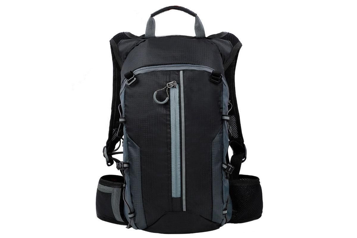 Small Daypack 10L Waterproof Bicycle Bag Backpack Ultralight Bike Water Bag for Women Men - Black - Image 1
