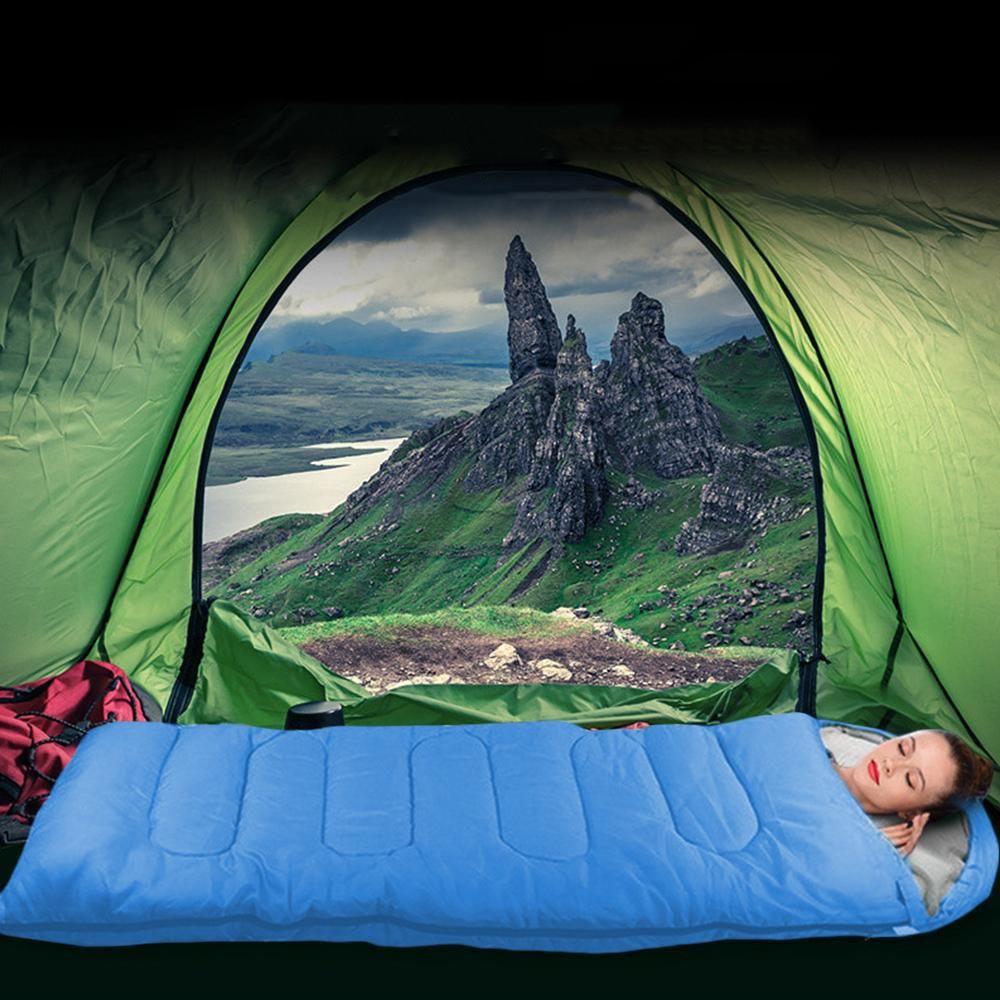 Single Outdoor Camping Envelope Sleeping Bag - Image 5