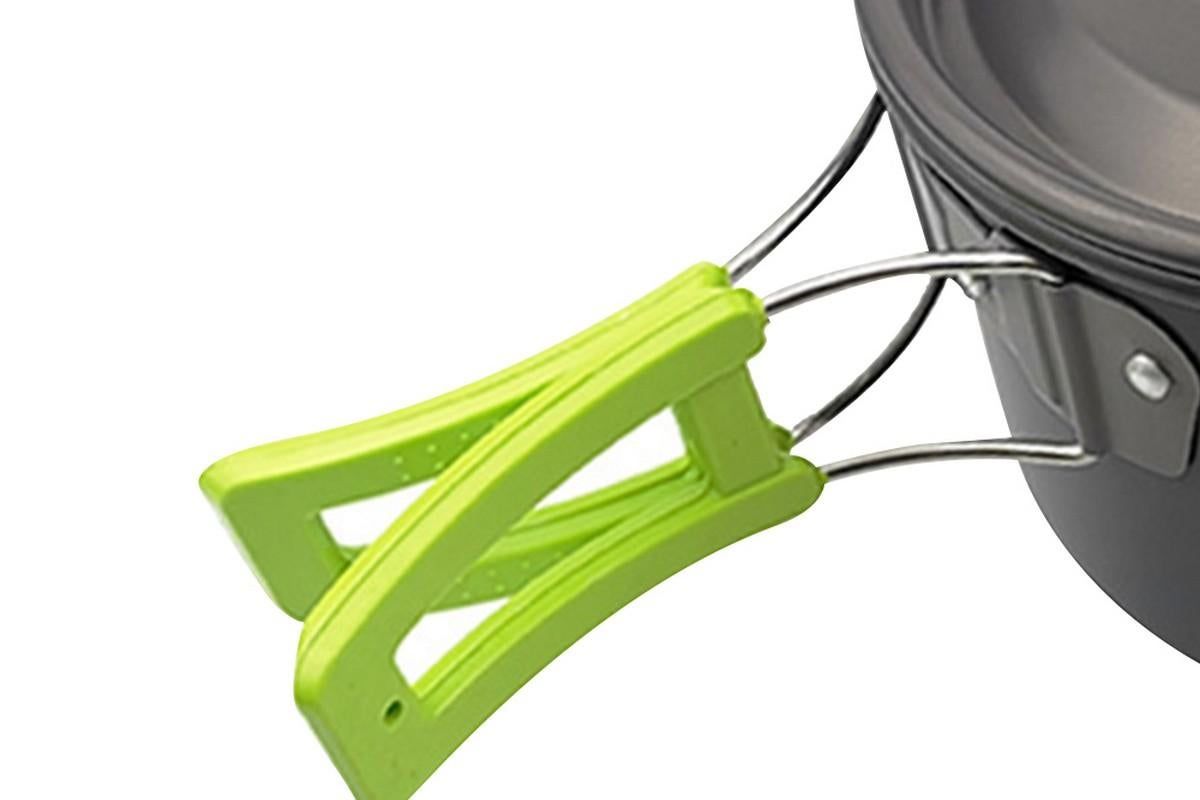 10Pcs Camping Cookware Mess Kit for Outdoor Camping Hiking Picnic -Green - Image 5