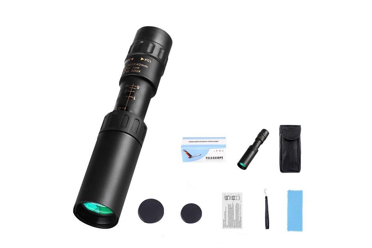 10-300X Zoom HD Portable Monocular Long Range Professional Telescope for Outdoor Travel - Image 1