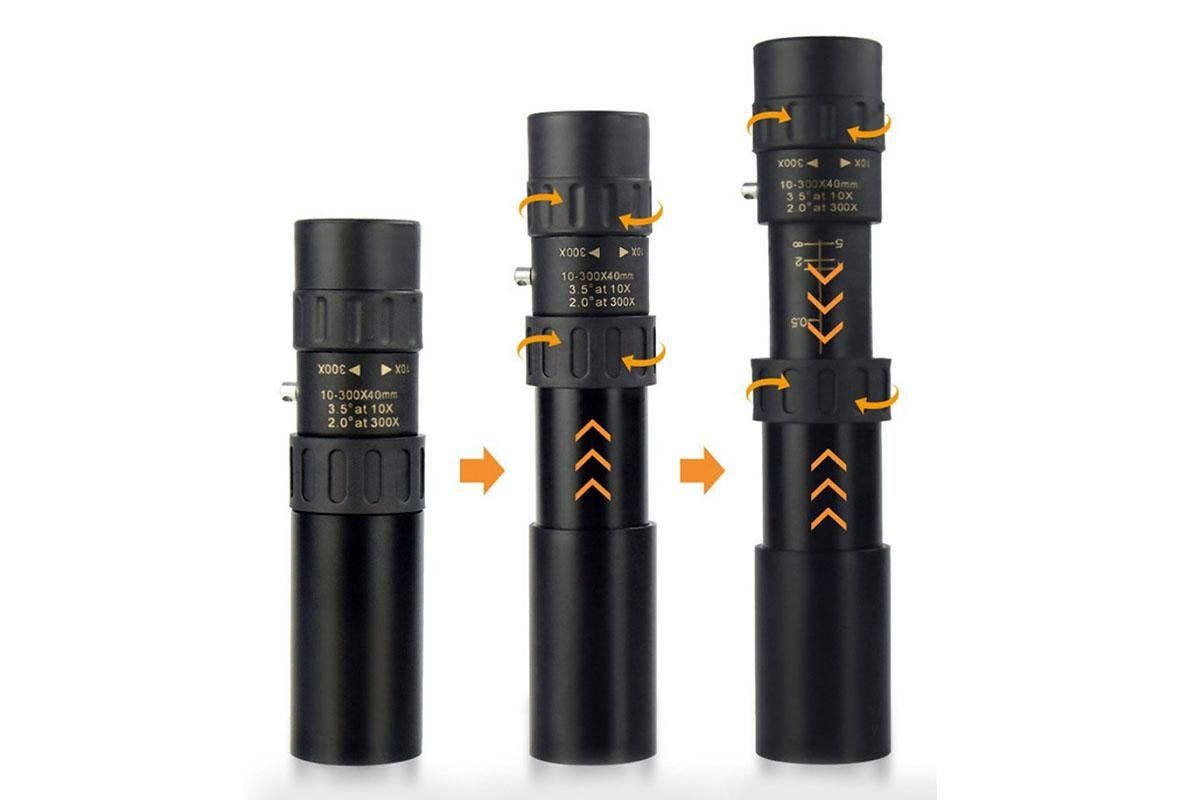 10-300X Zoom HD Portable Monocular Long Range Professional Telescope for Outdoor Travel - Image 2
