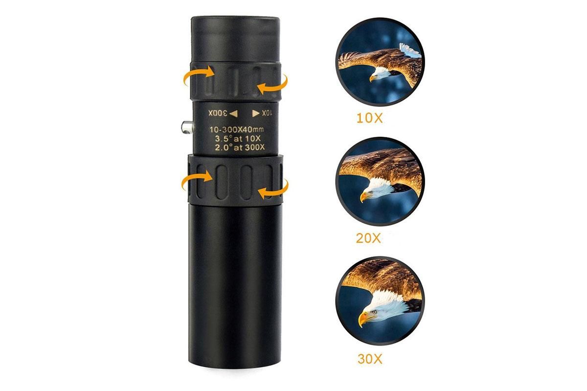 10-300X Zoom HD Portable Monocular Long Range Professional Telescope for Outdoor Travel - Image 4