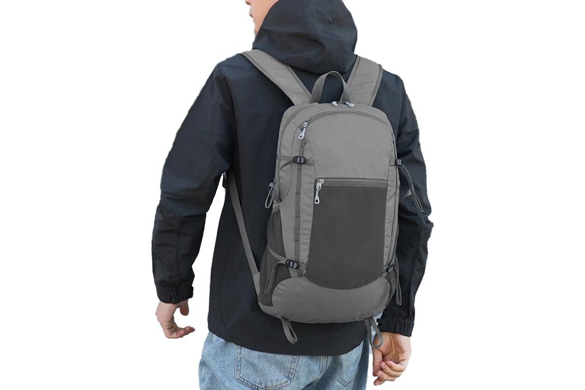 Hiking Backpack Packable Travel Day Pack Lightweight Water Resistant Hiking Daypack for Women Men -Grey - Image 3