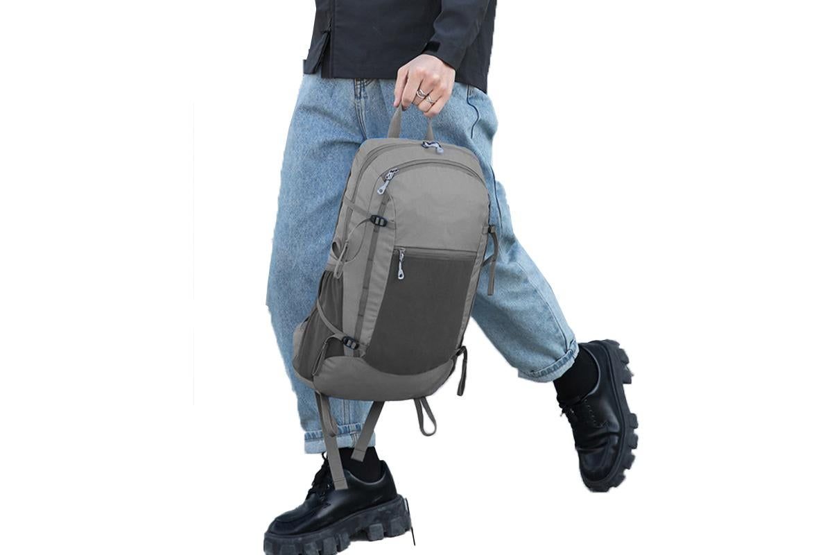 Hiking Backpack Packable Travel Day Pack Lightweight Water Resistant Hiking Daypack for Women Men -Grey - Image 4