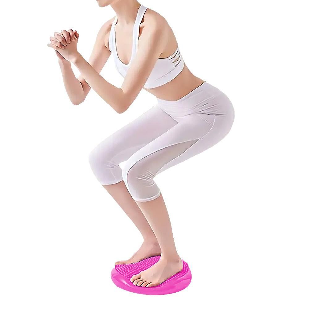 Yoga Training Mat Exercise Balance Stability Cushion Yoga Training Accessories Rose Red - Image 5