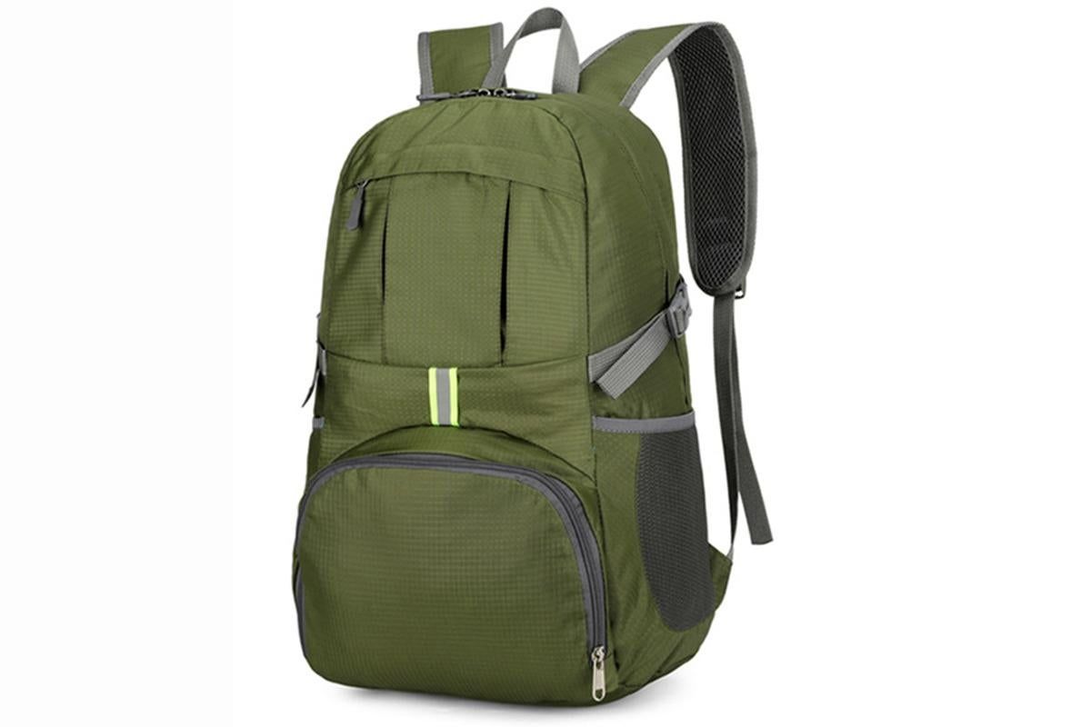 30L Ultra Lightweight Foldable Waterproof Backpack Travel Camping Hiking Outdoor Sports Bag - Green - Image 1