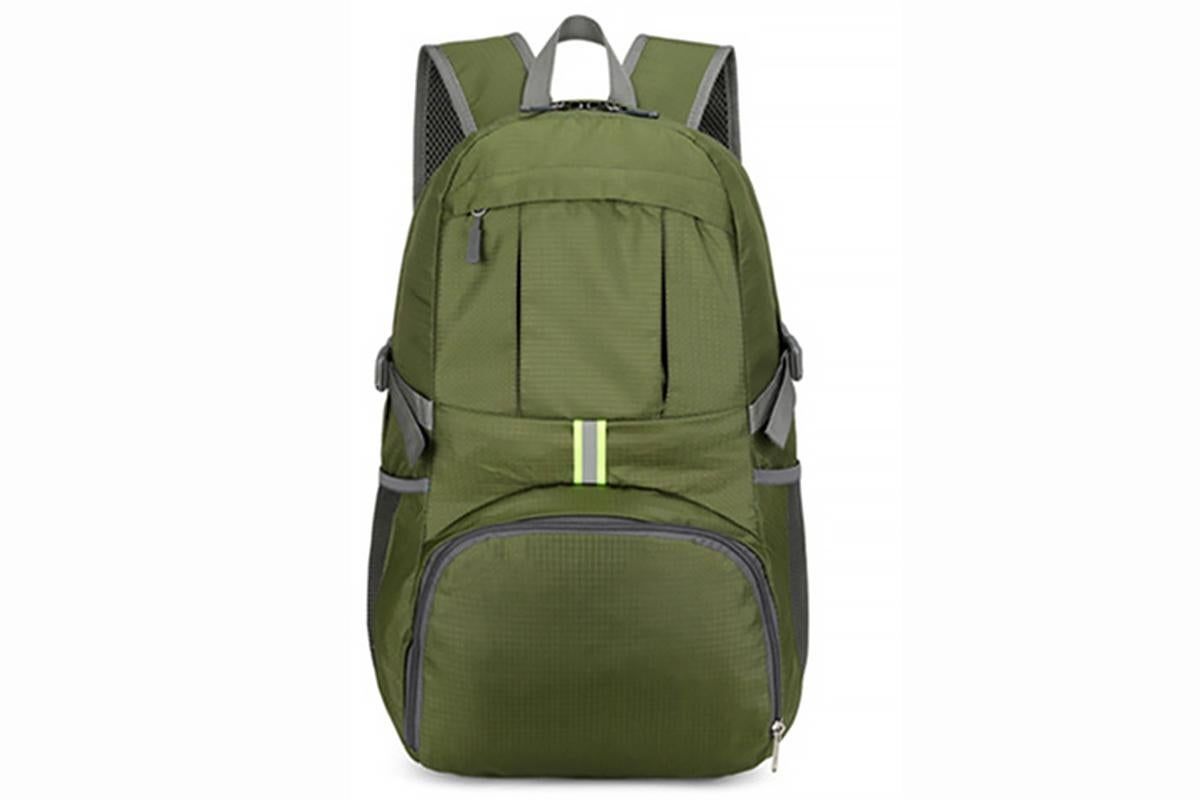 30L Ultra Lightweight Foldable Waterproof Backpack Travel Camping Hiking Outdoor Sports Bag - Green - Image 2