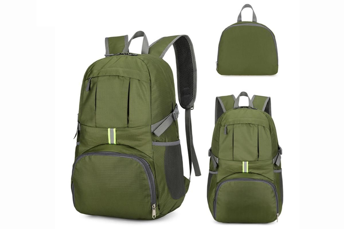 30L Ultra Lightweight Foldable Waterproof Backpack Travel Camping Hiking Outdoor Sports Bag - Green - Image 3