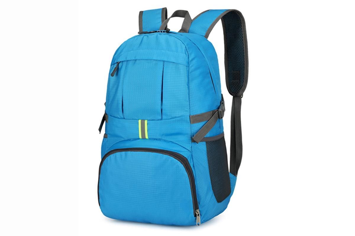 30L Ultra Lightweight Foldable Waterproof Backpack Travel Camping Hiking Outdoor Sports Bag - Blue - Image 1